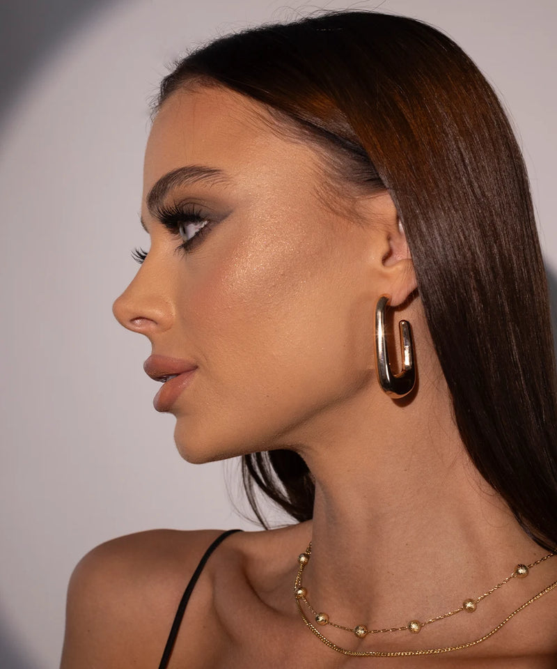 Luxe Link Hoops